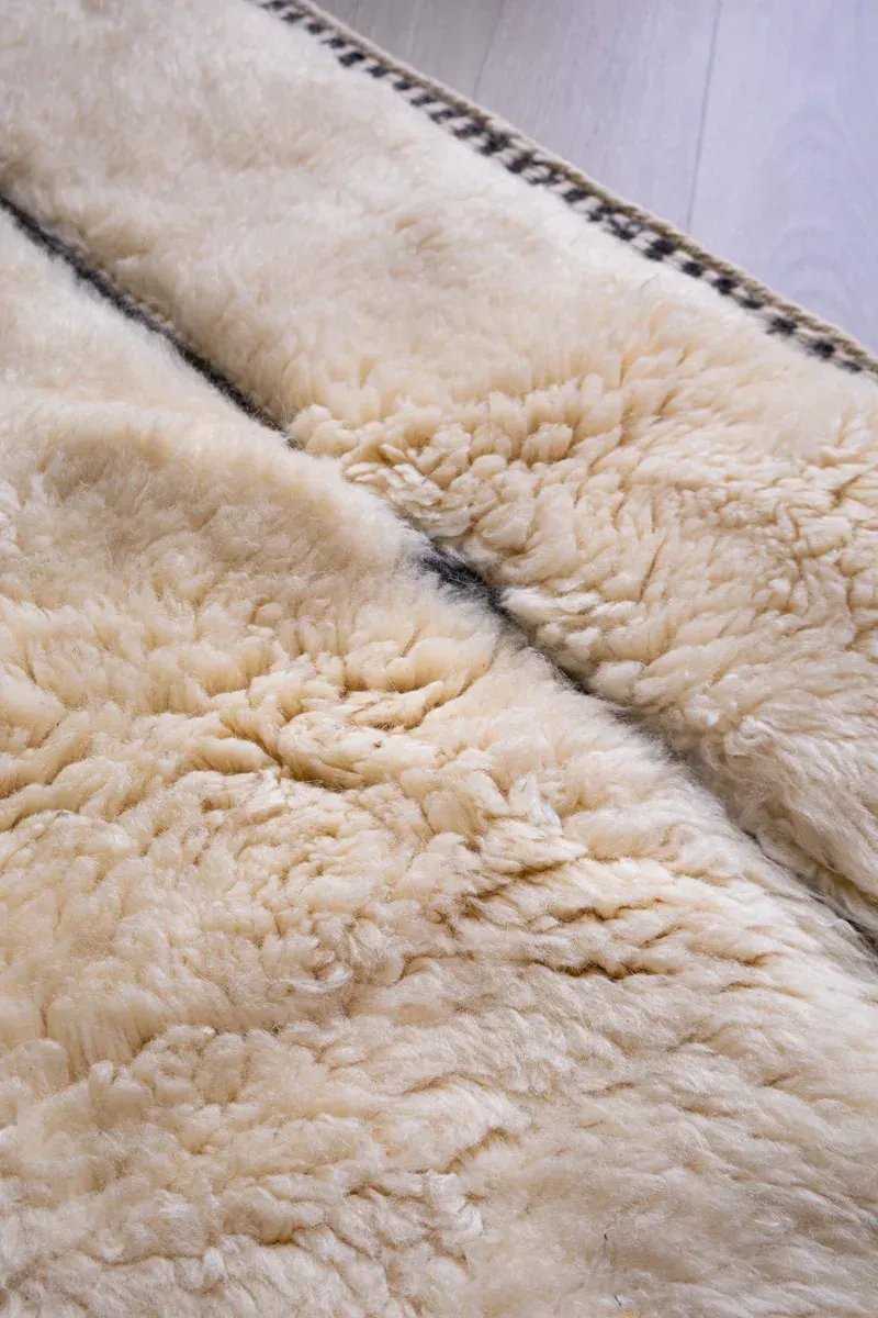 Tapis berbère beige Labyrinthe