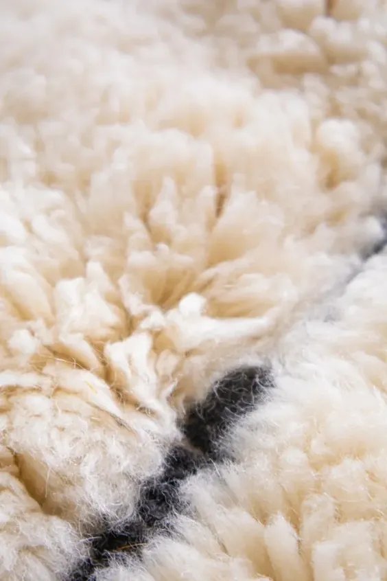 Tapis berbère beige Labyrinthe