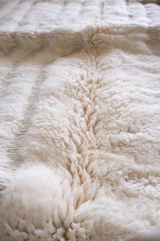 Grand Tapis Berbère Beige – Taj Mahal Mrirt Luxe | Taknaj