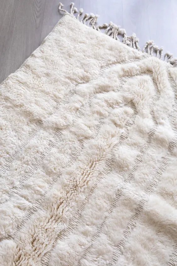 Grand Tapis Berbère Beige – Taj Mahal Mrirt Luxe | Taknaj
