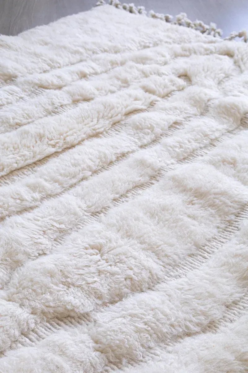 Grand Tapis Berbère Beige – Taj Mahal Mrirt Luxe | Taknaj