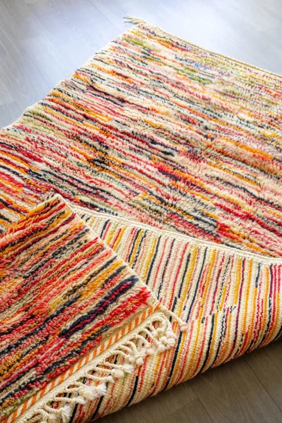 Tapis Azilal Motif Tigre Orange & Noir – Tiger | Taknaj