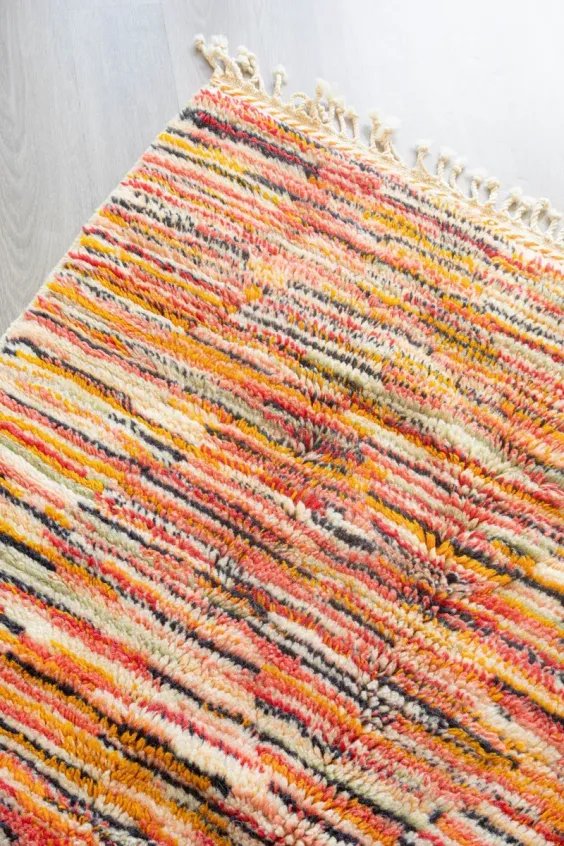 Tapis Azilal Motif Tigre Orange & Noir – Tiger | Taknaj