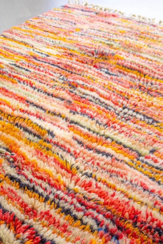 Tapis Azilal Motif Tigre Orange & Noir – Tiger | Taknaj