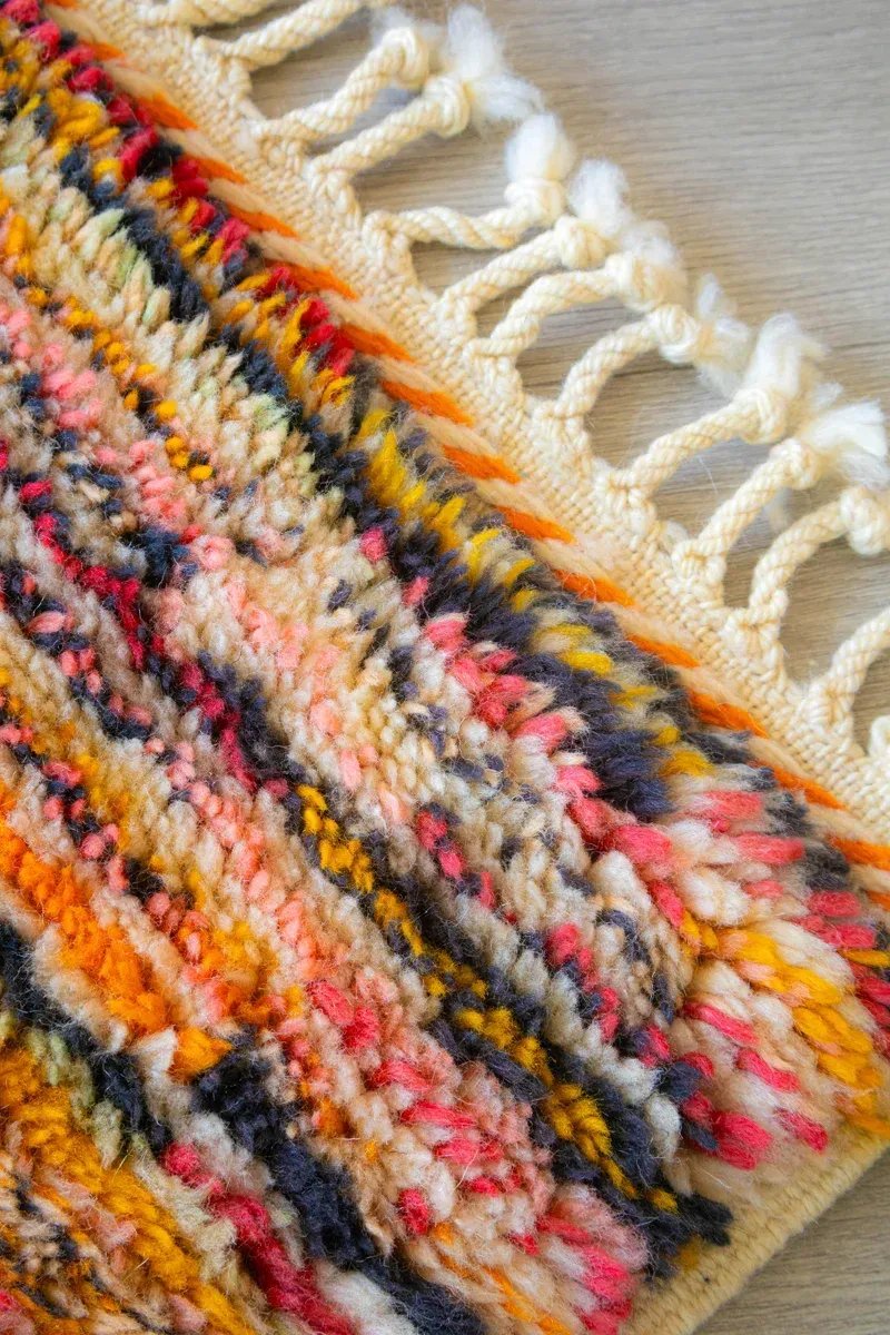 Berberteppich farbig Tiger