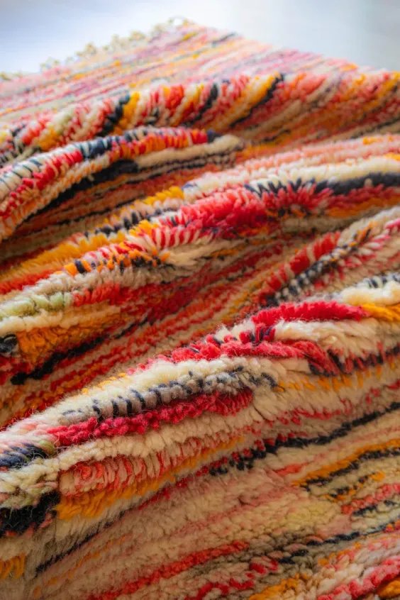 Tapis Azilal Motif Tigre Orange & Noir – Tiger | Taknaj