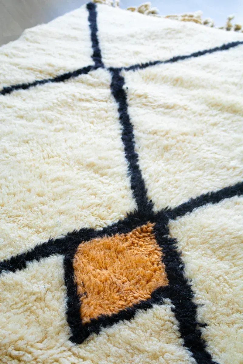 Tapis Vert Berbère – Blue Green Bleu Canard Fait Main | Taknaj