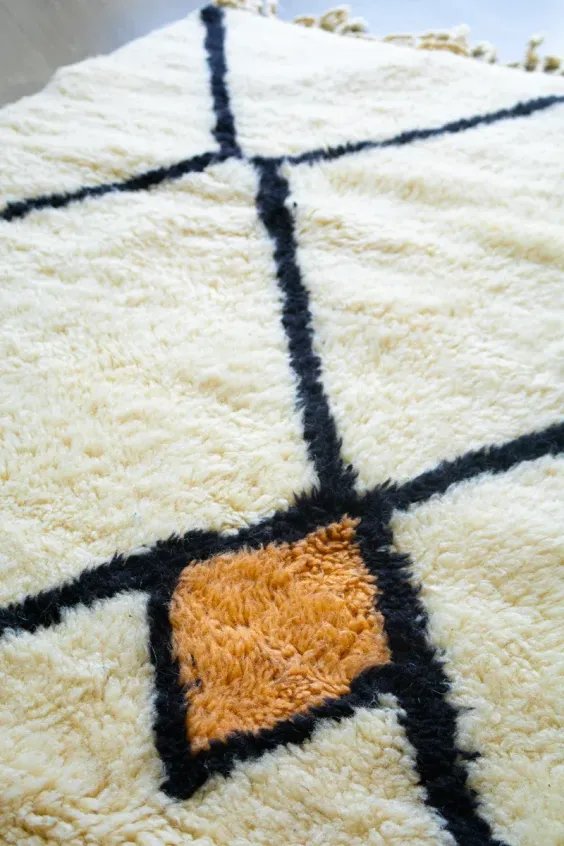 Tapis Vert Berbère – Blue Green Bleu Canard Fait Main | Taknaj