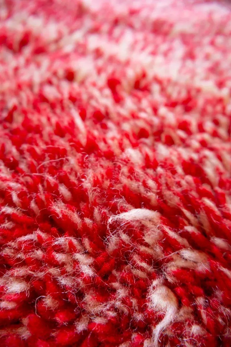 Tapis Mrirt Rouge Vif Couleur Intense & Passion – Volcano | Taknaj