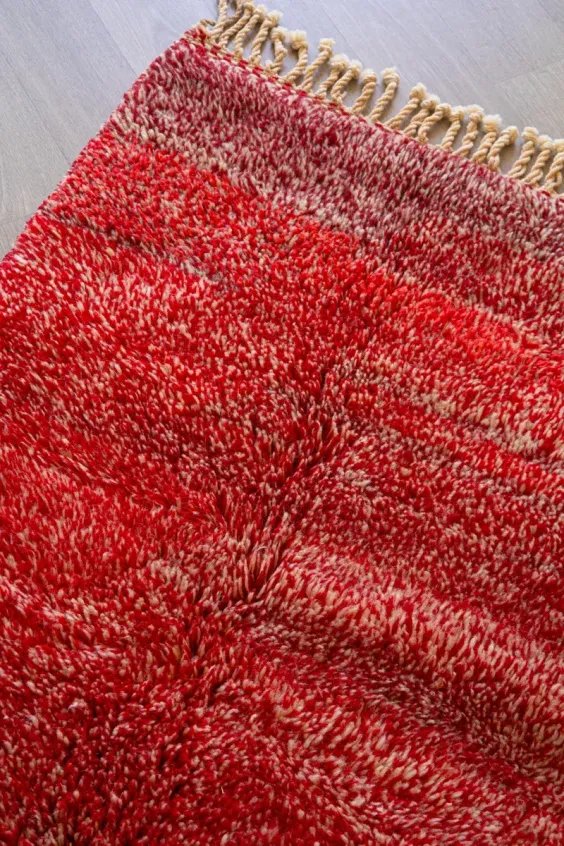 Tapis Mrirt Rouge Vif Couleur Intense & Passion – Volcano | Taknaj