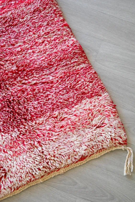 Tapis Mrirt Rouge Vif Couleur Intense & Passion – Volcano | Taknaj