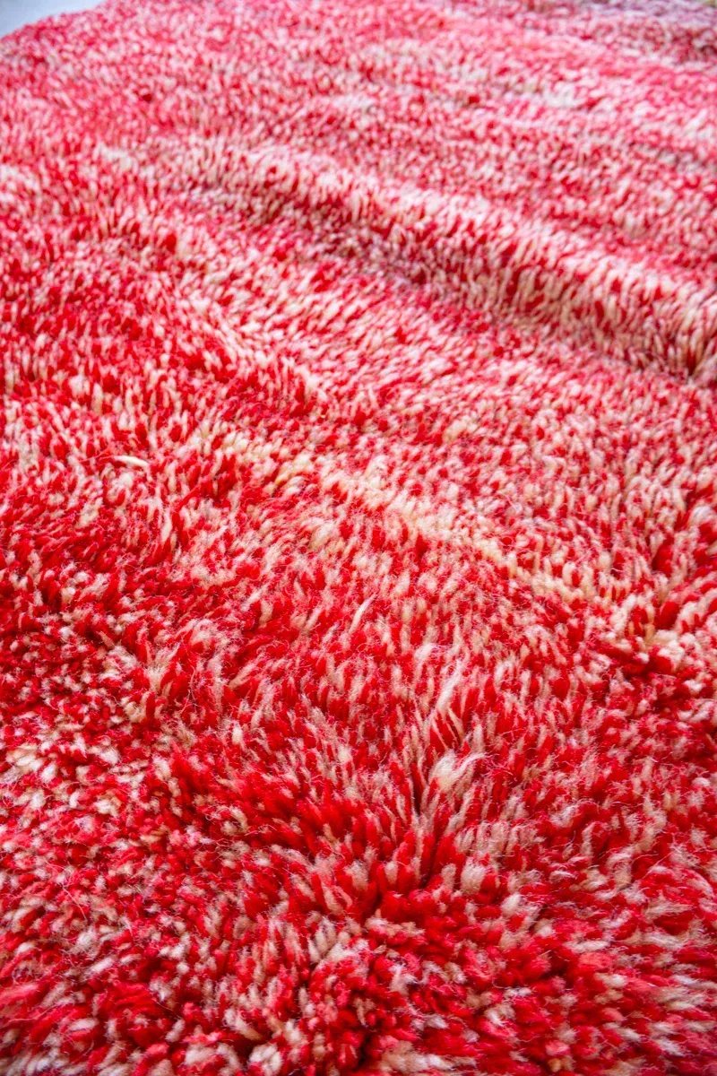 Tapis Mrirt Rouge Vif Couleur Intense & Passion – Volcano | Taknaj