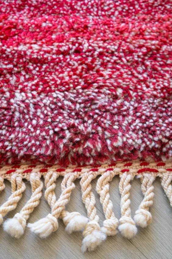 Tapis Mrirt Rouge Vif Couleur Intense & Passion – Volcano | Taknaj