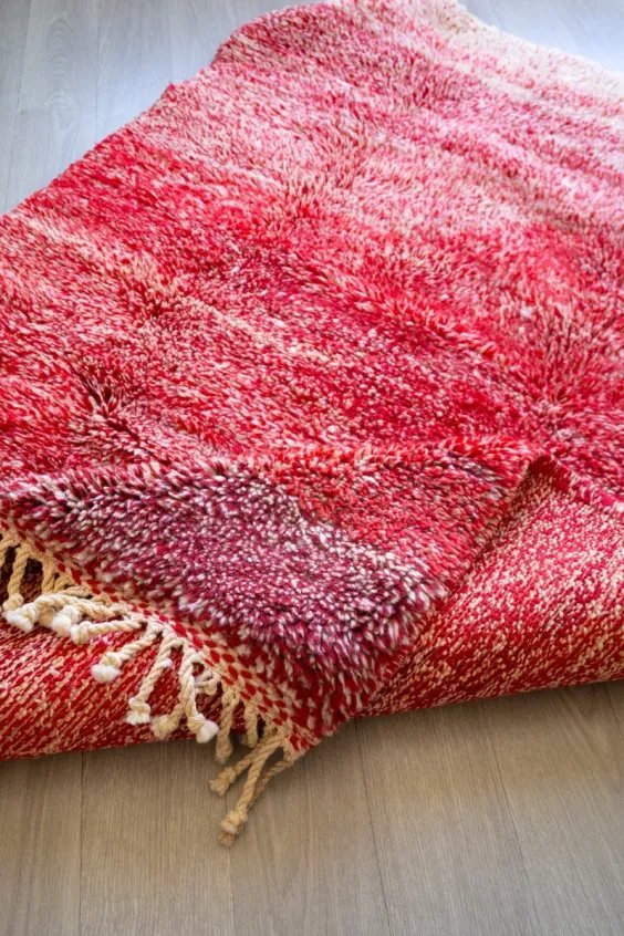 Tapis Mrirt Rouge Vif Couleur Intense & Passion – Volcano | Taknaj