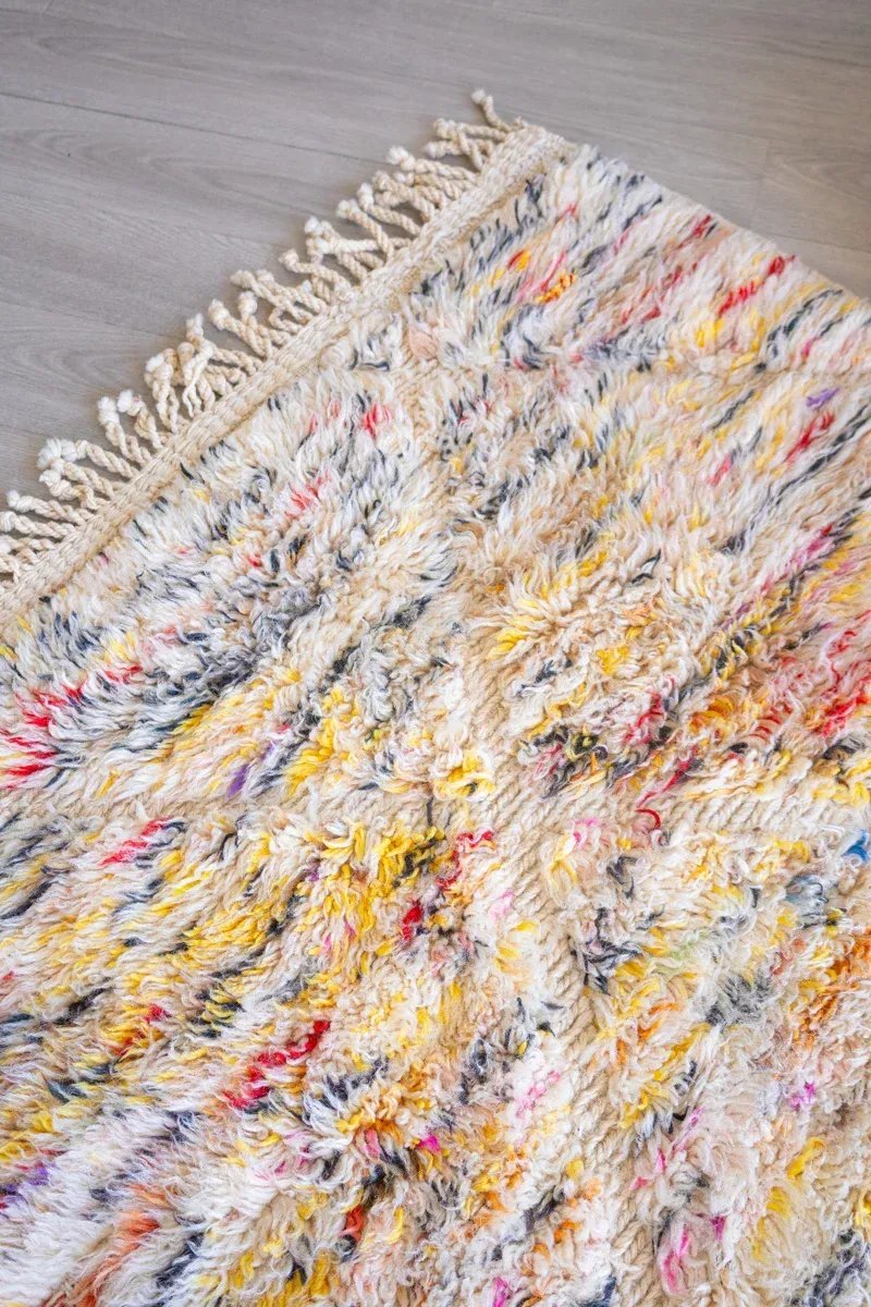 Tapis berbère Mrirt orange et rose terracotta décoration chaleureuse - Taknaj 2
