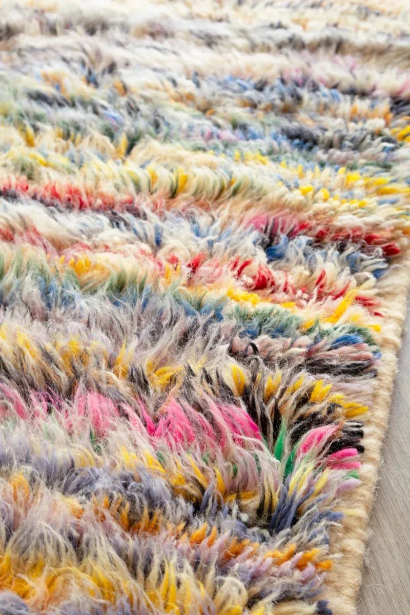 Tapis Mrirt Laine Soyeuse Design Épuré – Horizon | Taknaj