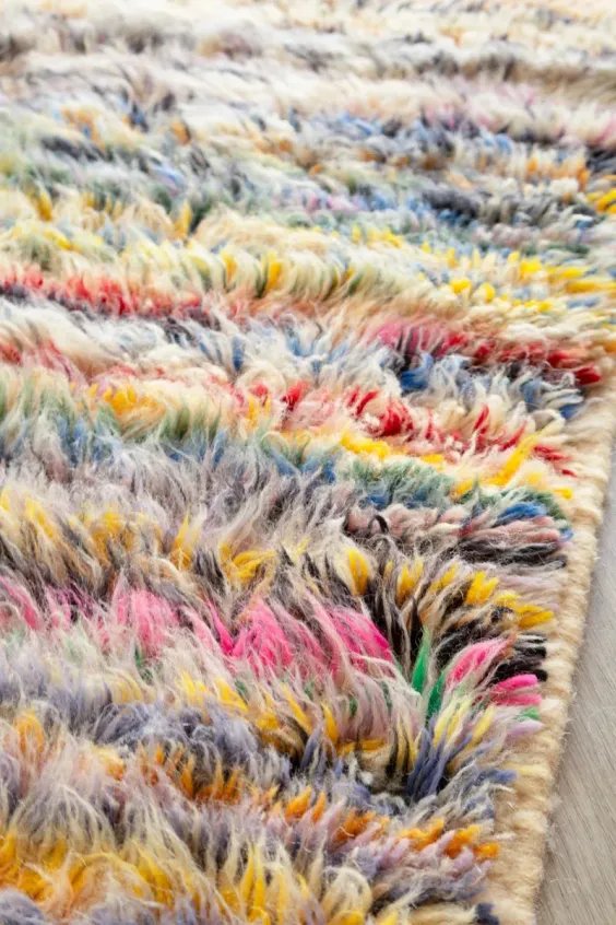Tapis Mrirt Laine Soyeuse Design Épuré – Horizon | Taknaj