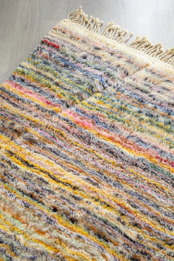 Tapis Mrirt Laine Soyeuse Design Épuré – Horizon | Taknaj