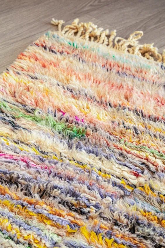 Tapis Mrirt Laine Soyeuse Design Épuré – Horizon | Taknaj