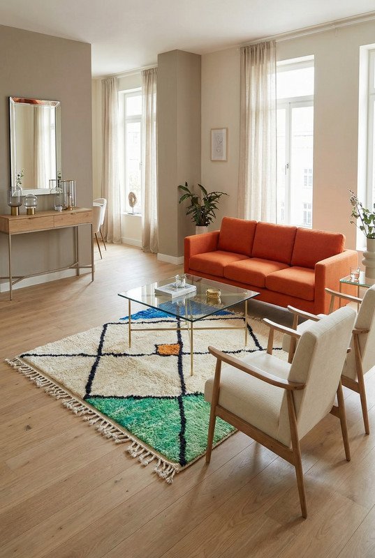 Tapis Berbère Laine : L'Authenticité du Maroc Tissée à la Main